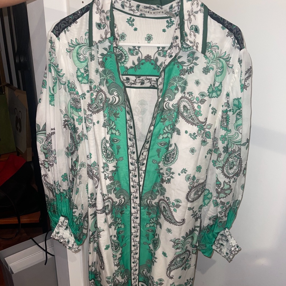 Long sleeve shirt dress